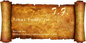 Tokai Fedóra névjegykártya